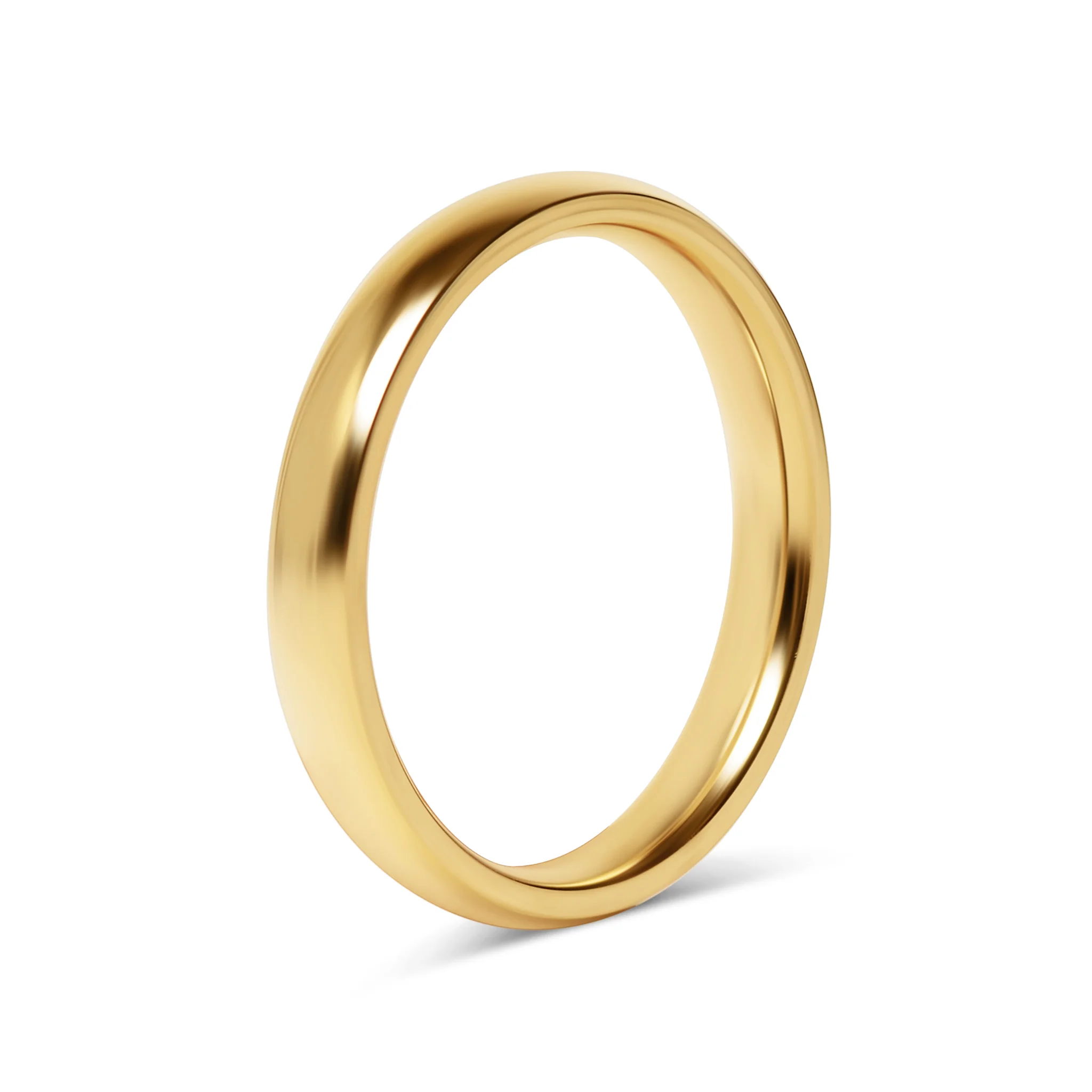 18K Gold PVD Stainless Steel Blank Ring / CFR0264 - Image 10