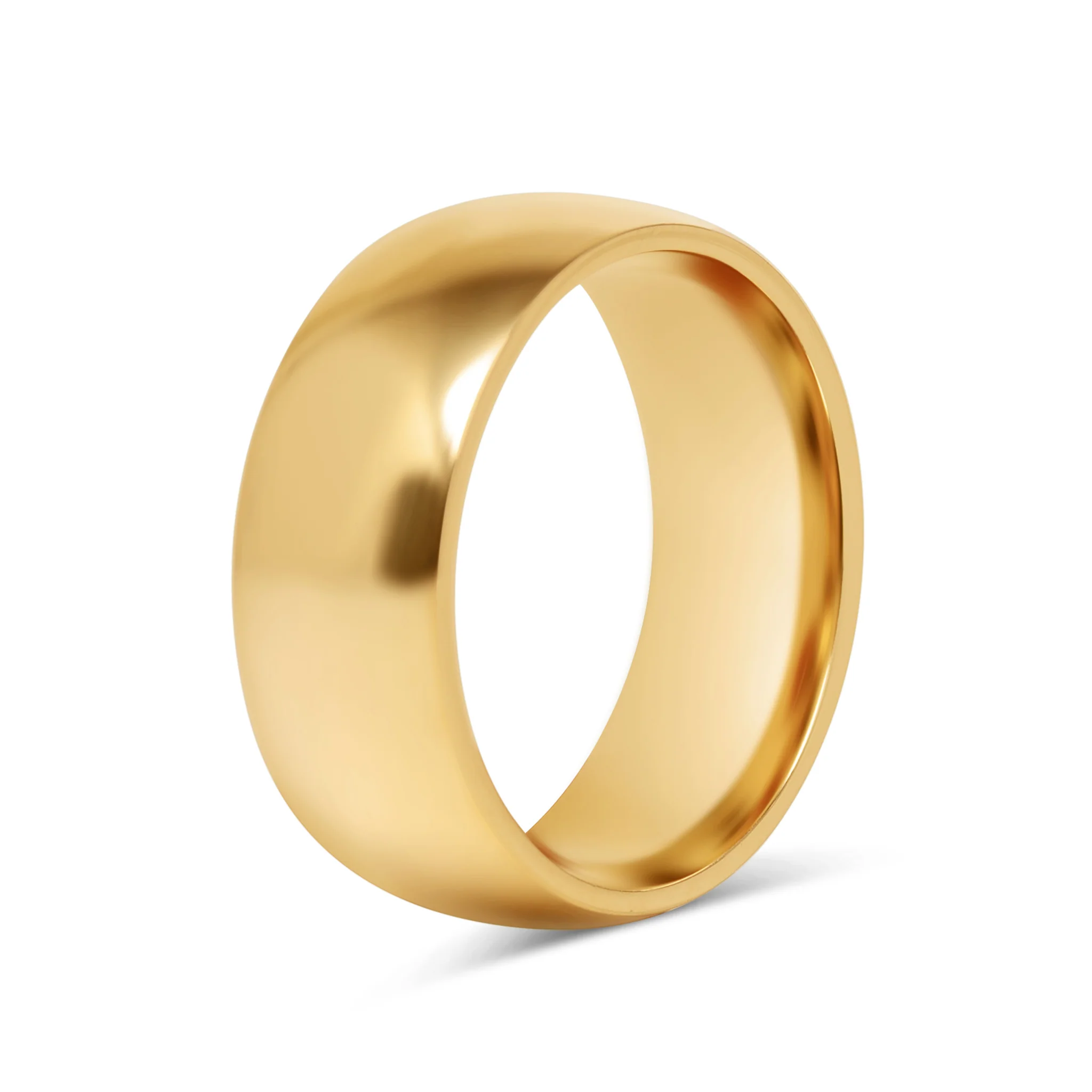 18K Gold PVD Stainless Steel Blank Ring / CFR0264 - Image 14