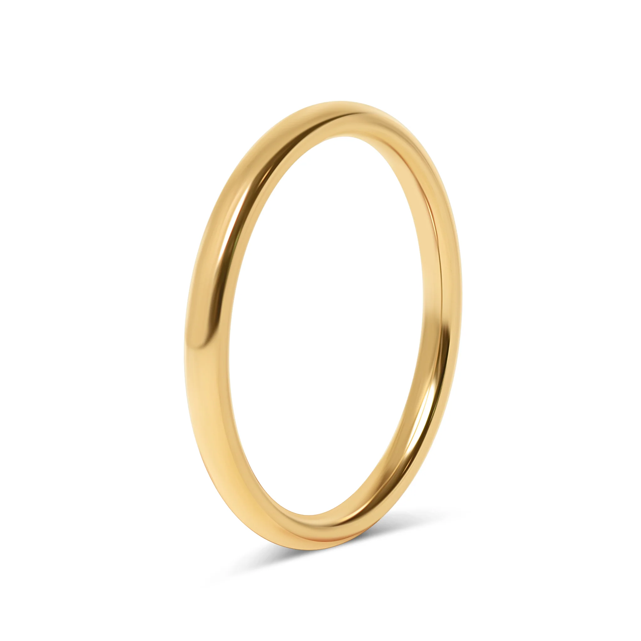 18K Gold PVD Stainless Steel Blank Ring / CFR0264 - Image 9