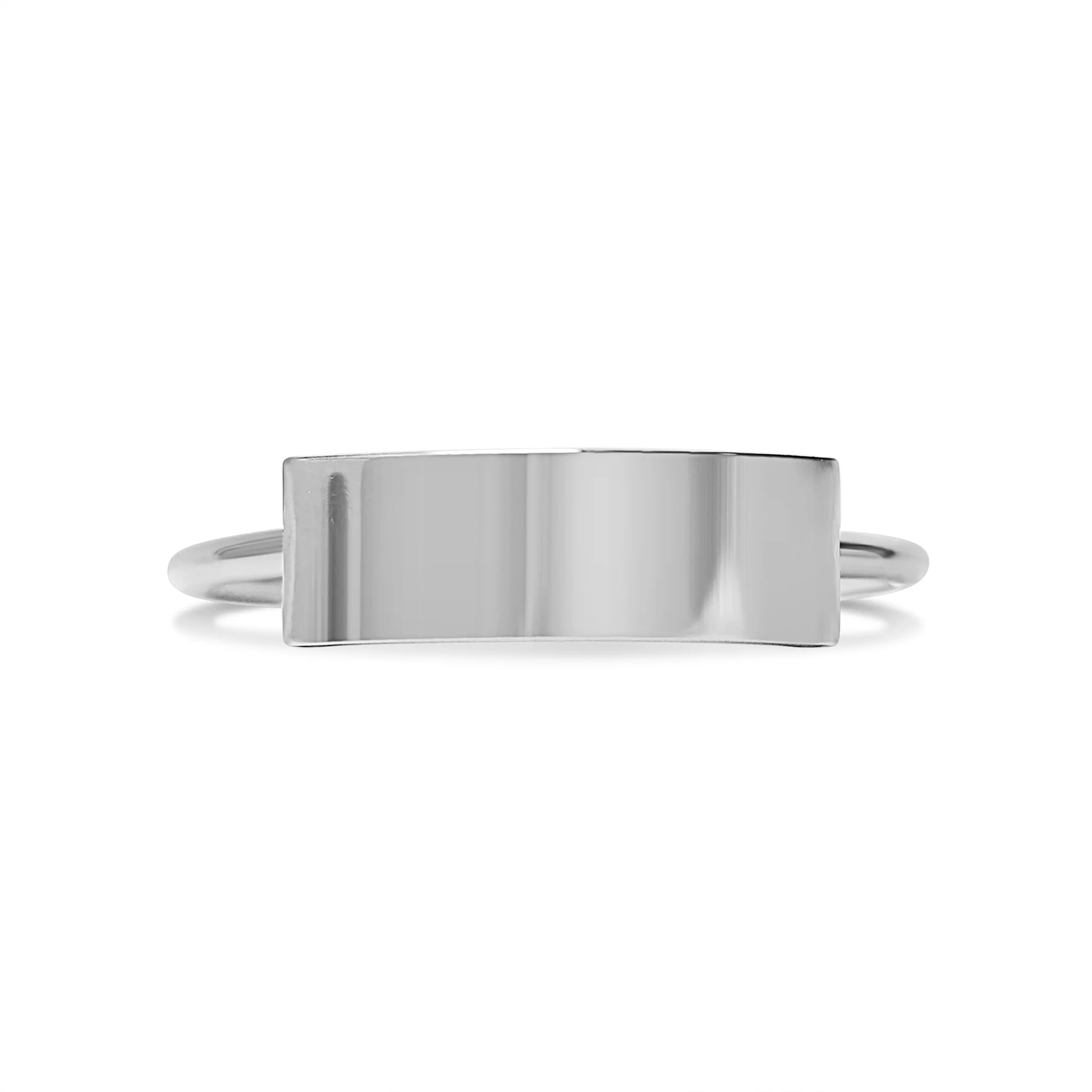 18K Gold PVD Stainless Steel Blank Stamping Ring / CFR7036 - Image 3