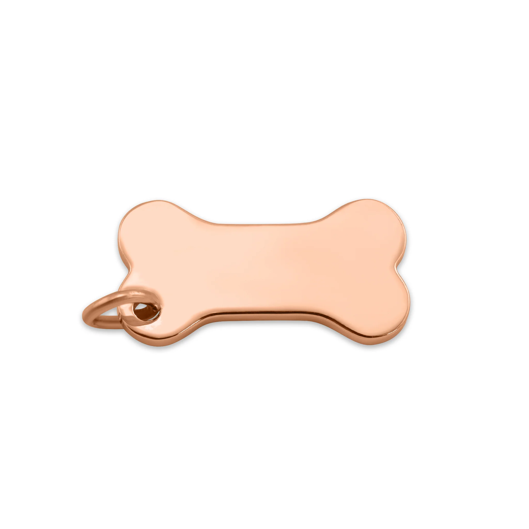 18K Gold PVD Stainless Steel Dog Bone Pendant / SBB0258 - Image 5