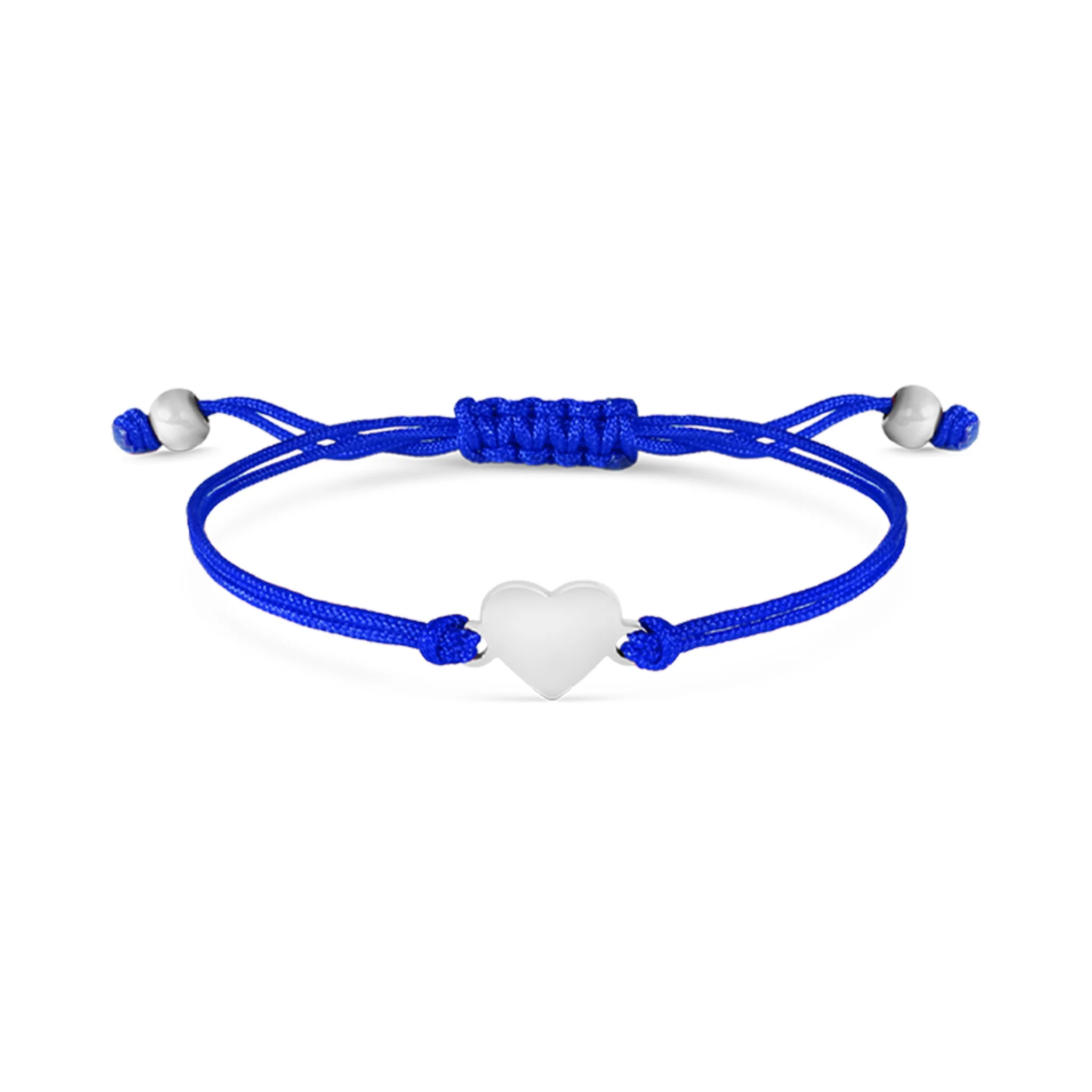 18K Gold PVD Stainless Steel Engravable Heart Friendship Bracelet / SBB0279 - Image 10