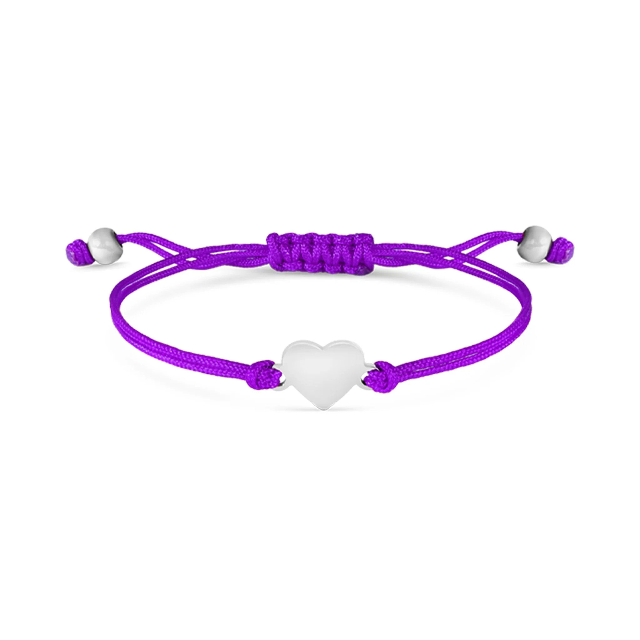 18K Gold PVD Stainless Steel Engravable Heart Friendship Bracelet / SBB0279 - Image 13
