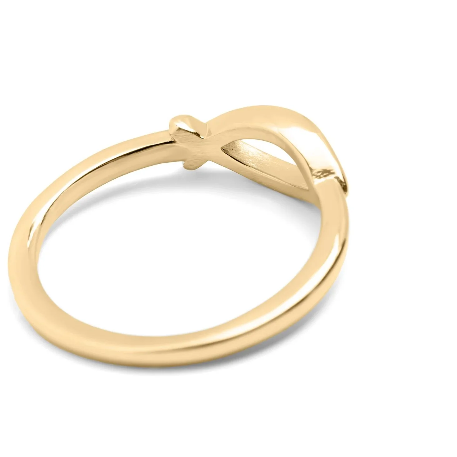 18K Gold PVD Stainless Steel Fish Stacking Ring / KSS0028 - Image 14