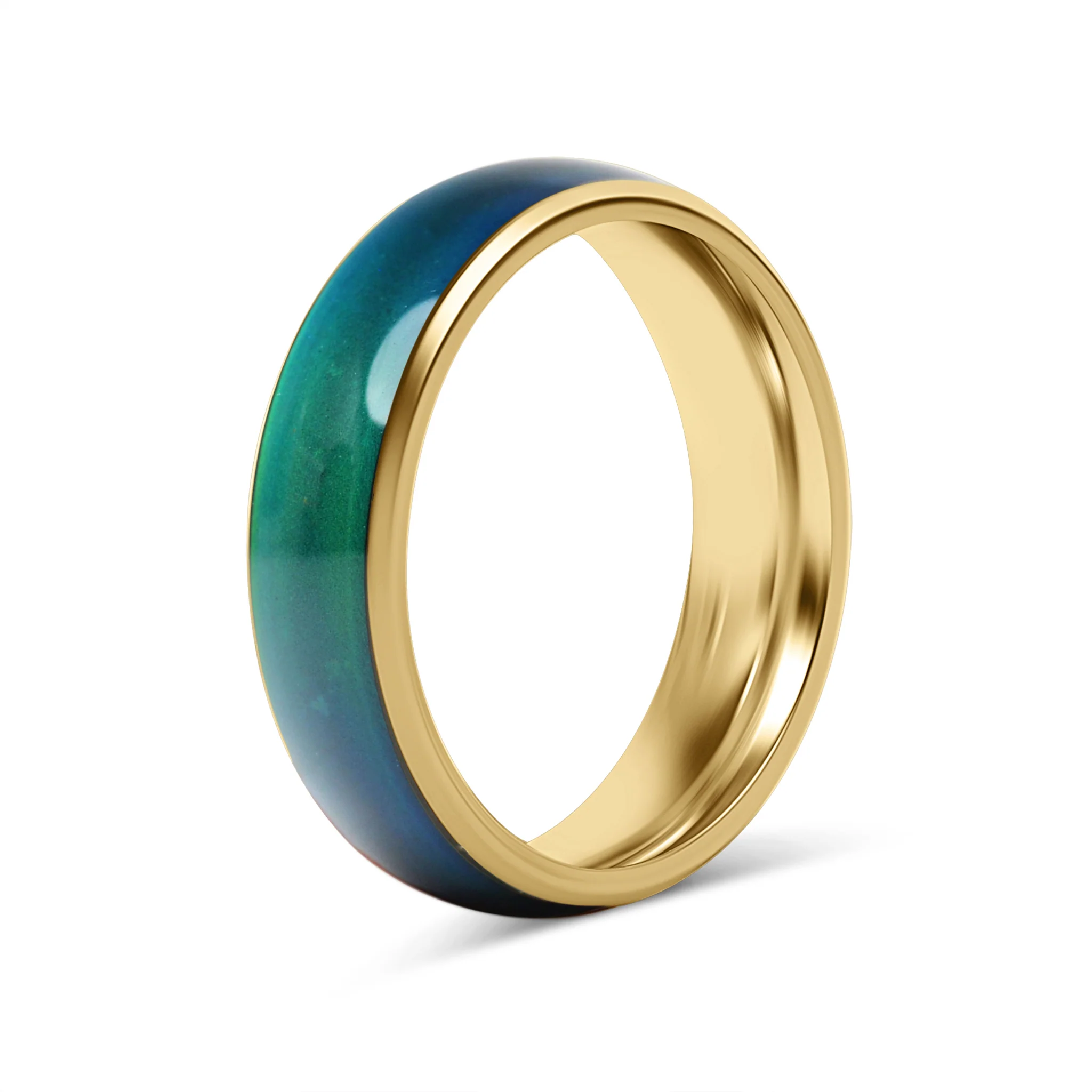 18K Gold PVD Stainless Steel Mood Band Ring / CFR7042 - Image 5