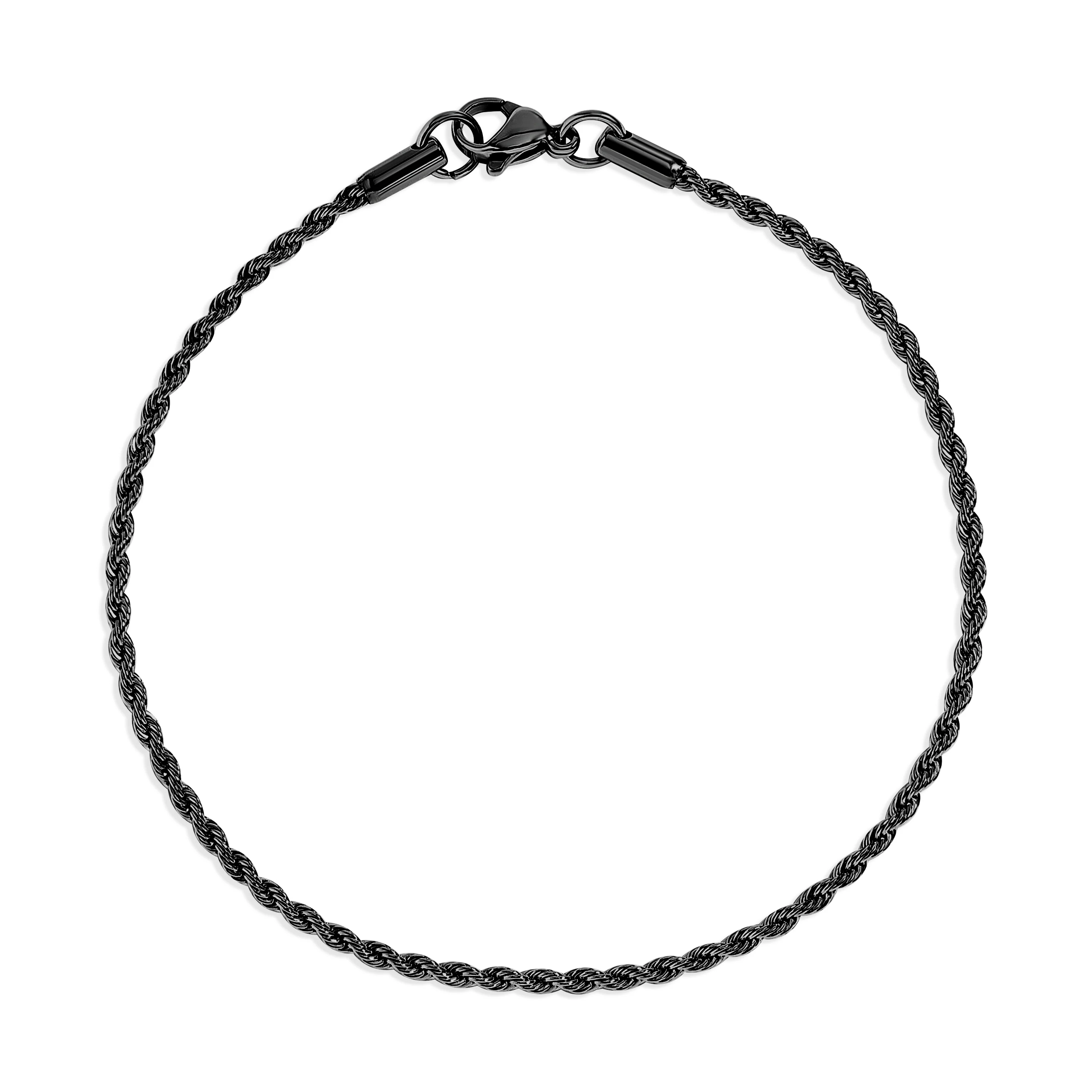 18K Gold PVD Stainless Steel Rope Chain Bracelet/Anklet / BRJ1000 - Image 7
