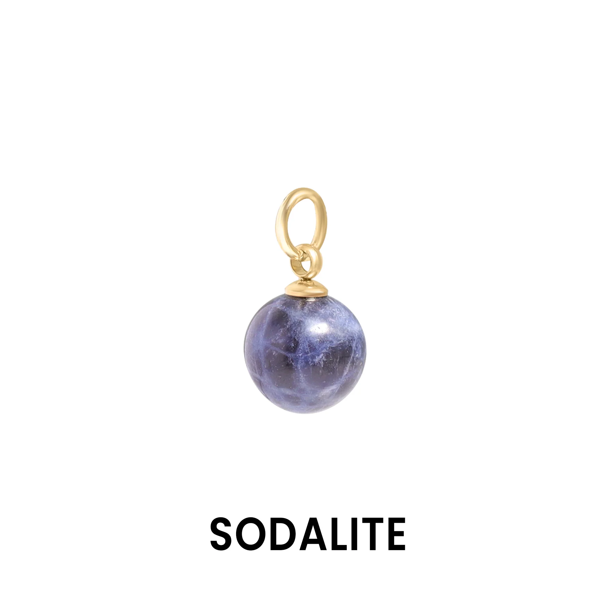 18K Gold PVD Stainless Steel Semi Precious Natural Stone Charms / SBB0306 - Image 10