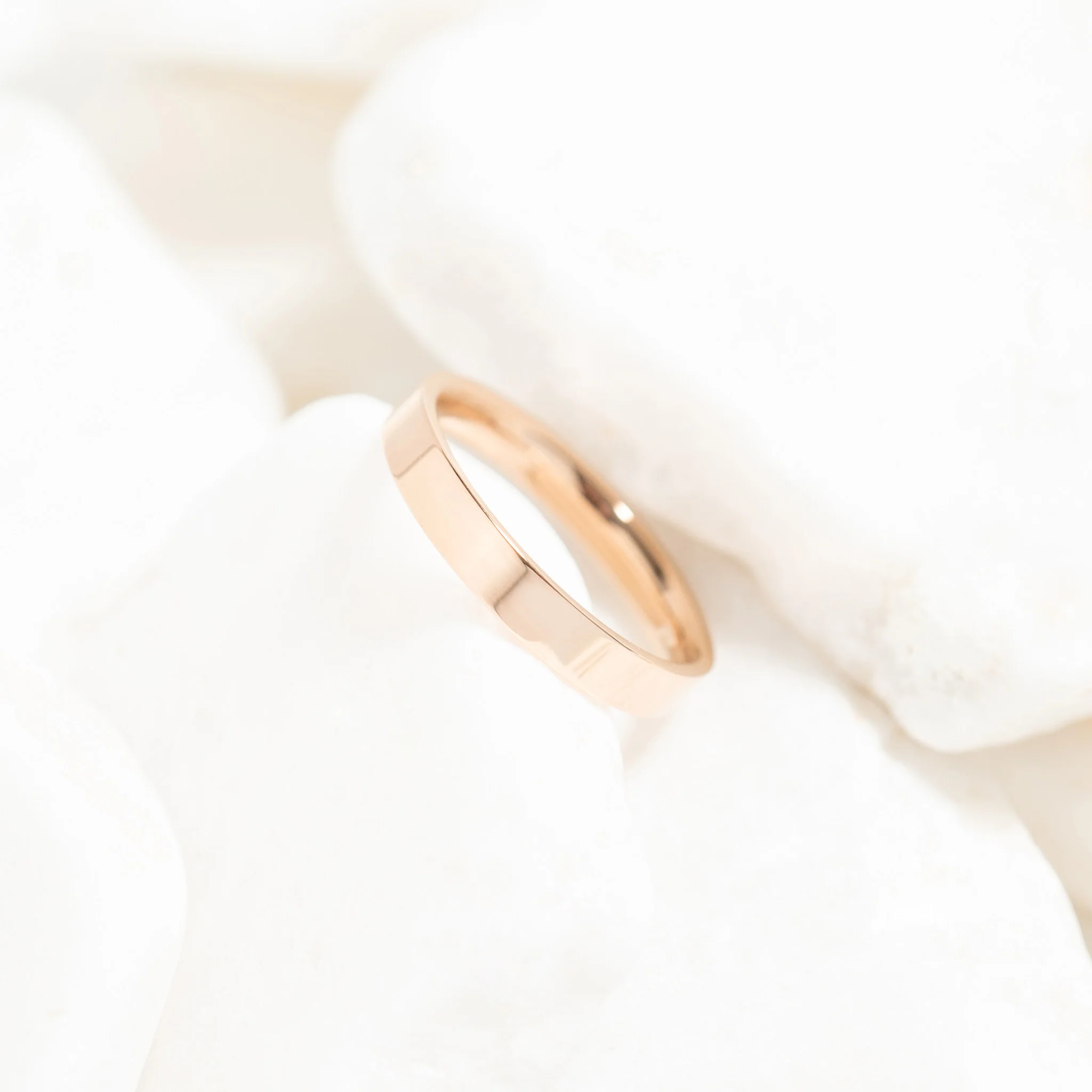 18K Rose Gold PVD Stainless Steel Flat Ring / CFR8024 - Image 12