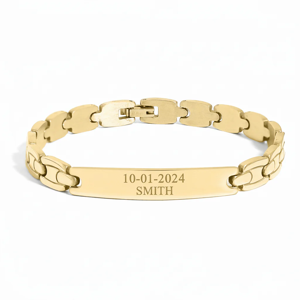 Stainless Steel Men's Blank Bracelet / BRJ2006 - Image 7