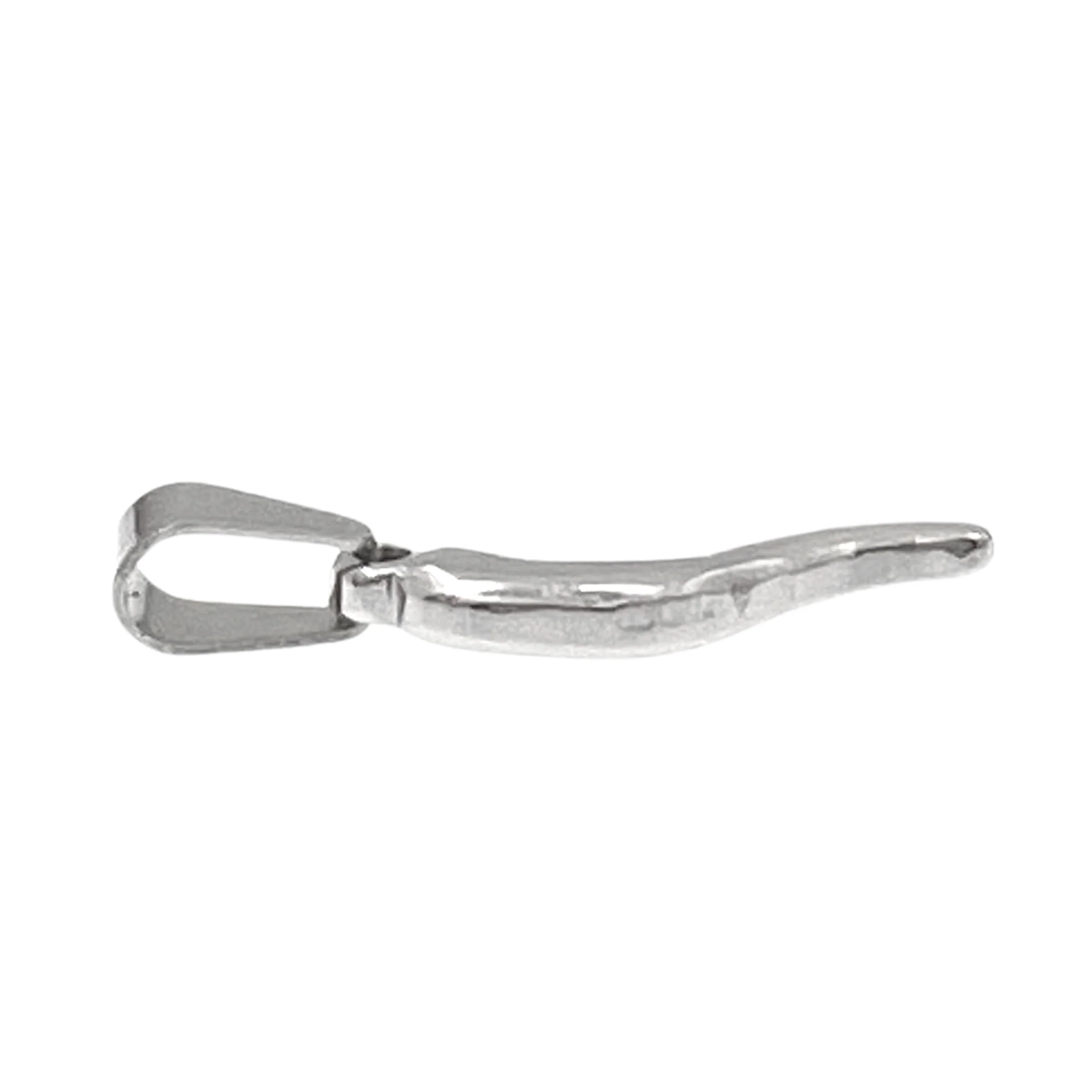 Small Italian Horn "Cornicello" Stainless Steel Pendant / PDJ5002 - Image 3