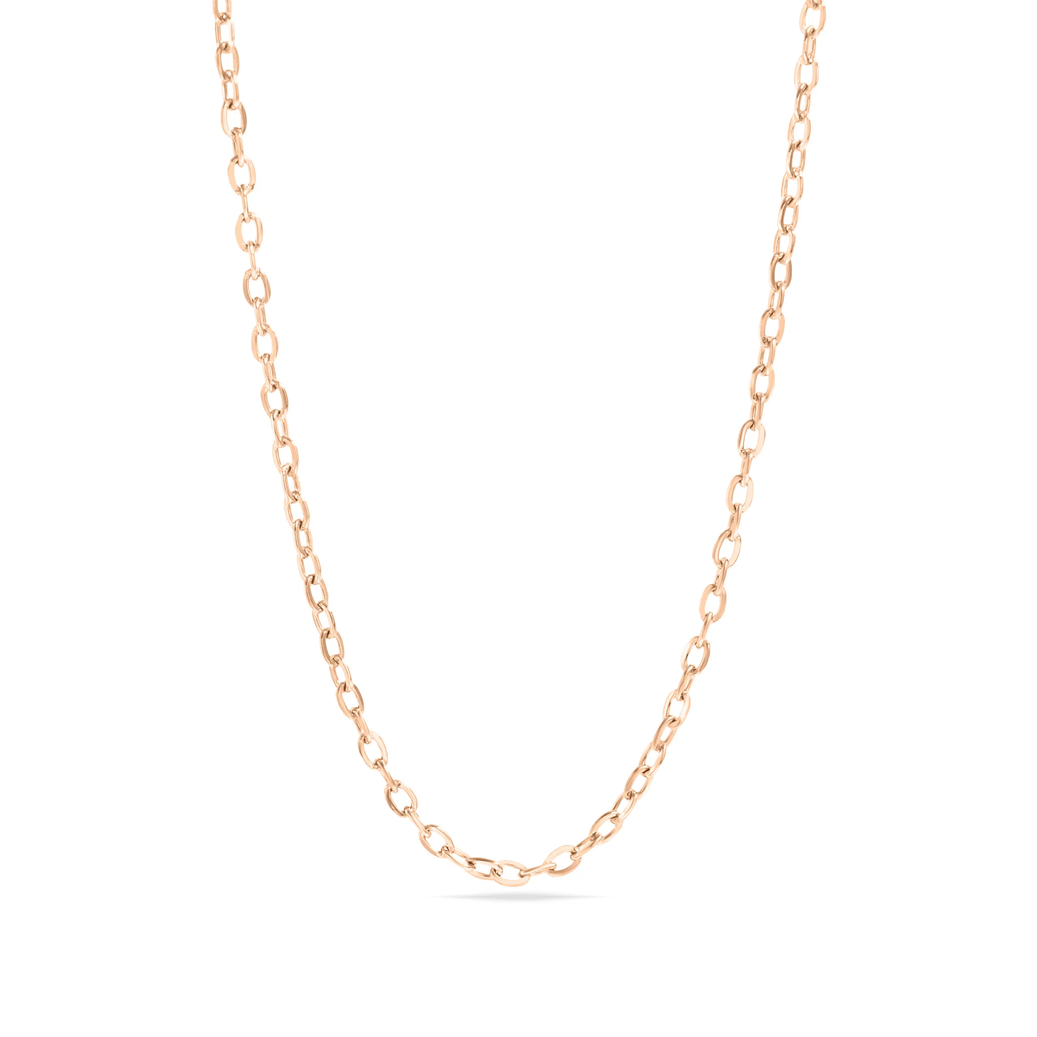 18K Gold PVD Stainless Steel PVD Coated Loop/Cable Chain Necklace / CHN3011 - Image 10