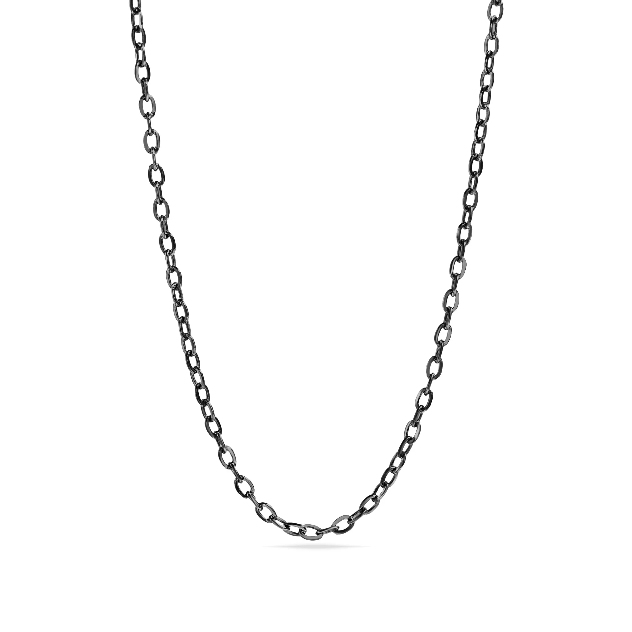 18K Gold PVD Stainless Steel PVD Coated Loop/Cable Chain Necklace / CHN3011 - Image 11