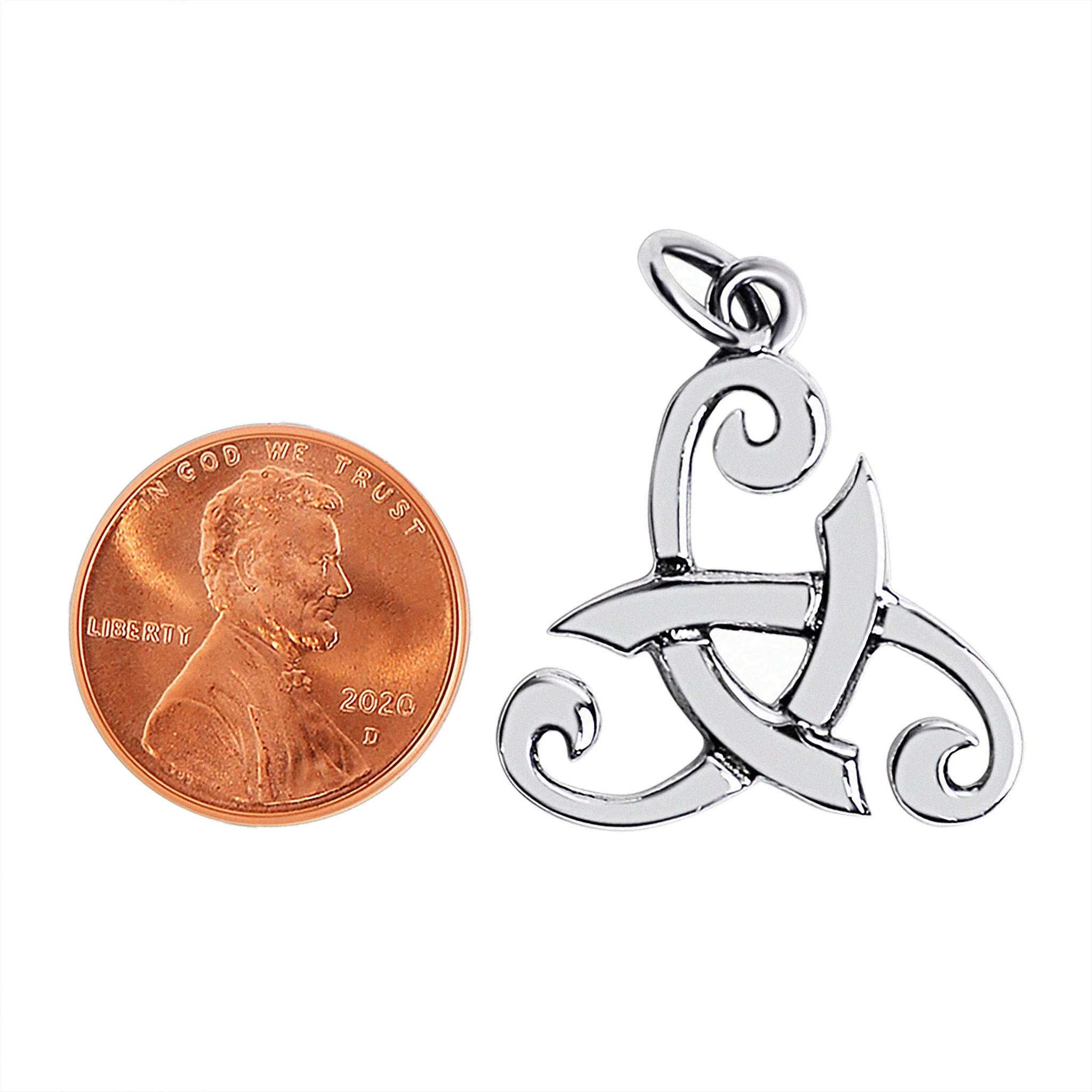 Sterling Silver Viking Odin's Horn Celtic Pendant / SSP0024 - Image 4